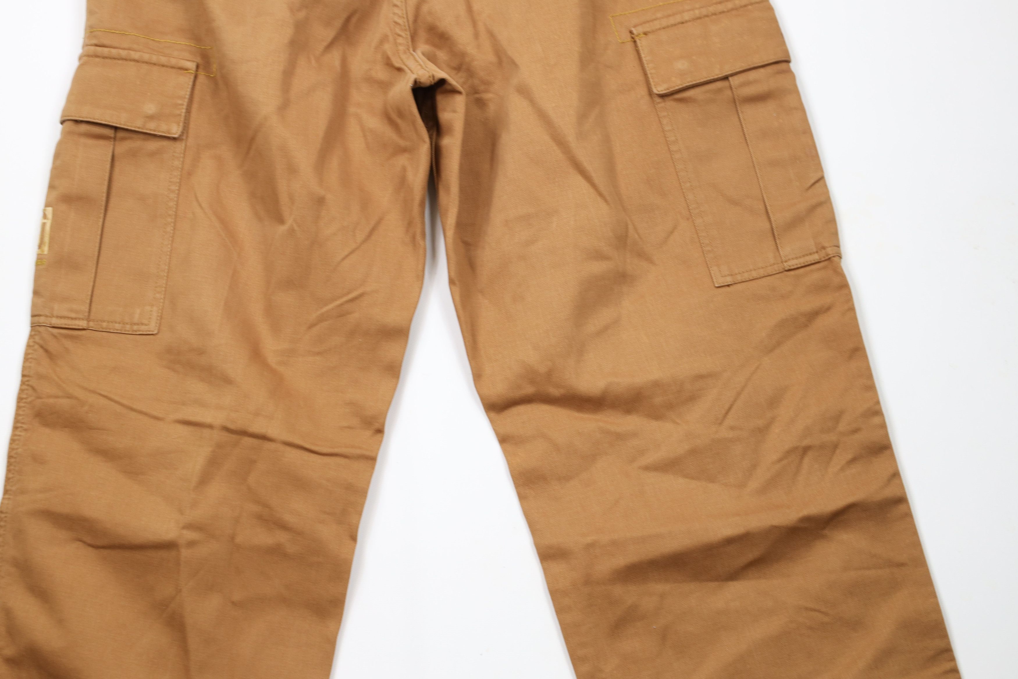 Sean John × Vintage Vintage 90s Y2K Sean John Baggy Wide Leg Cargo Pants Brown Size US 32 / EU 48 - 13 Thumbnail