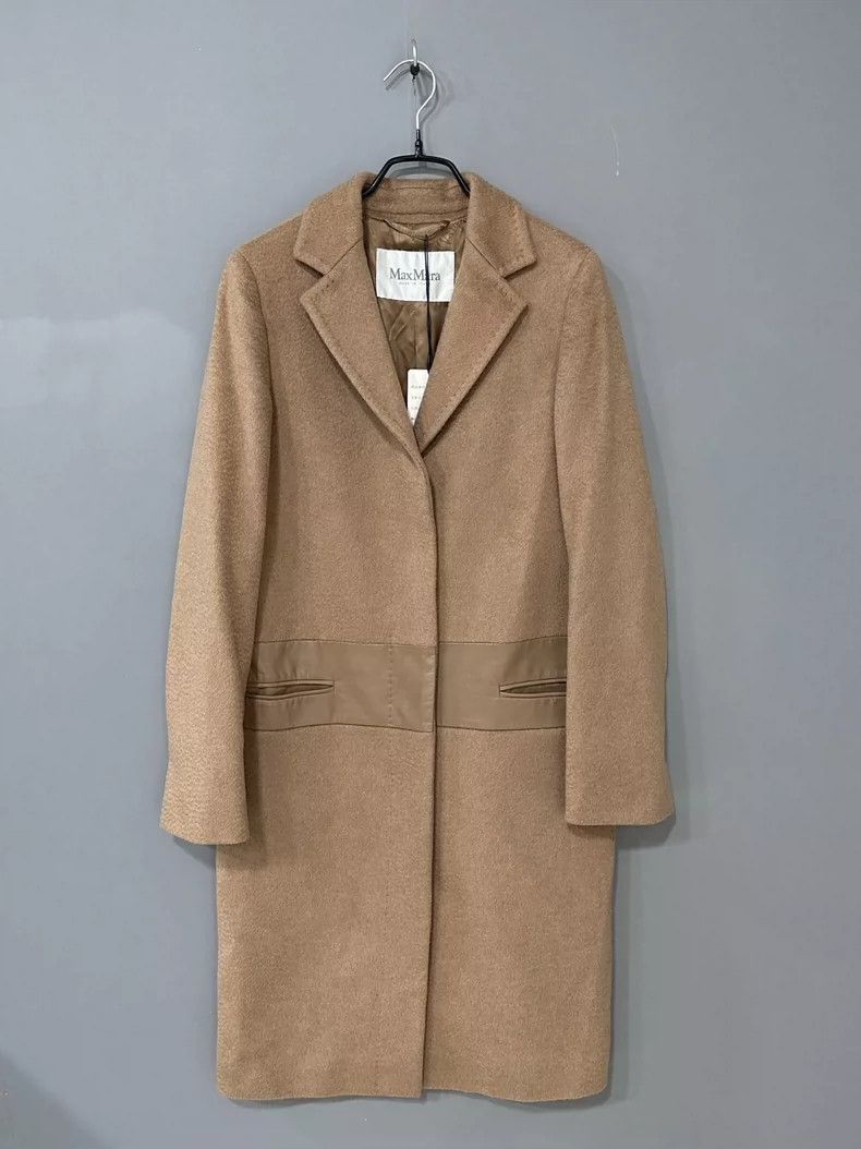 Max Mara Max Mara Camel Long Patchwork Pocket Coat Size XL / US 12-14 / IT 48-50 - 2 Thumbnail