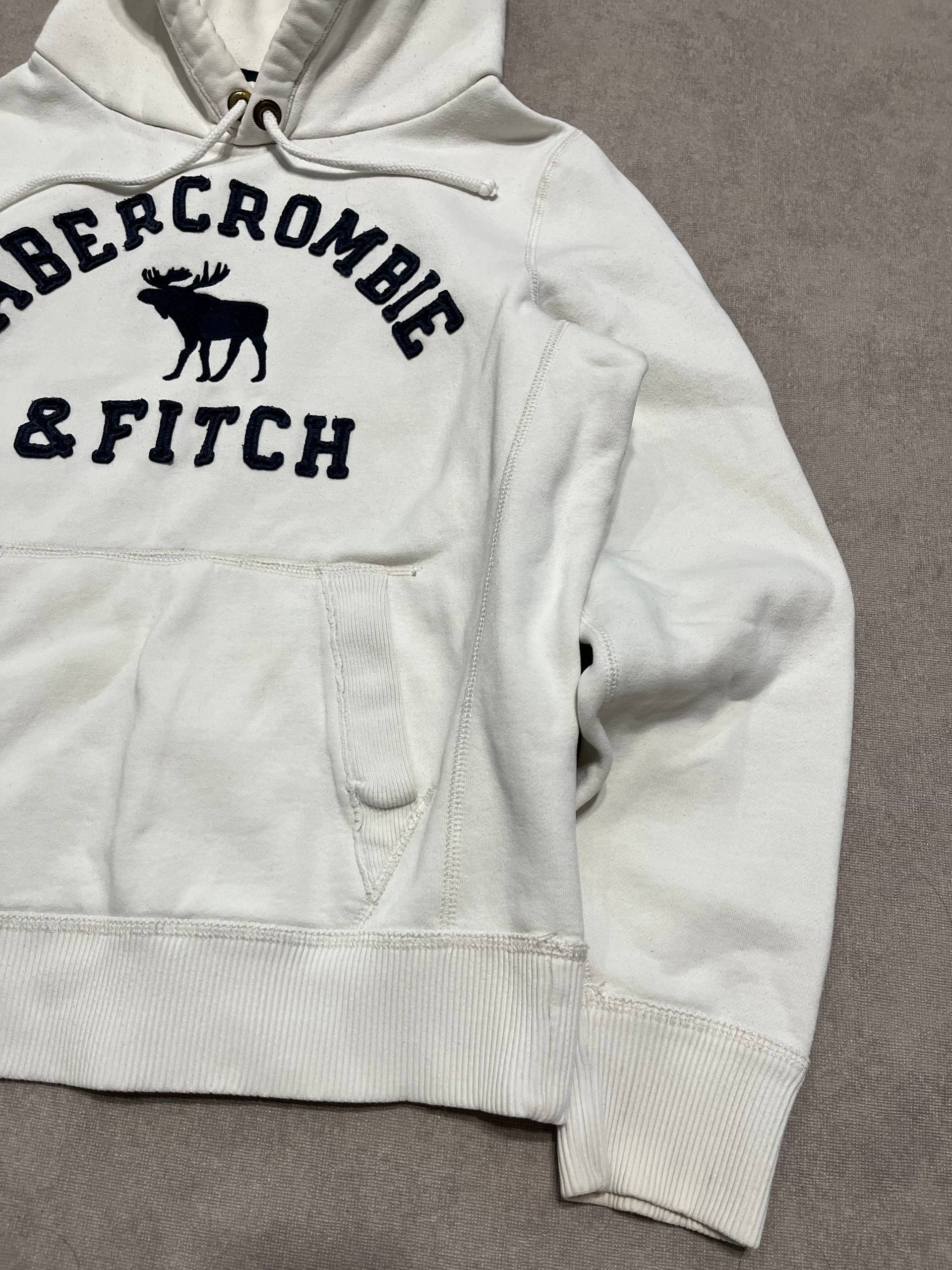 Abercrombie & Fitch Abercrombie & Fitch Womens White Hoodie Vintage Size M Size M / US 6-8 / IT 42-44 - 5 Thumbnail