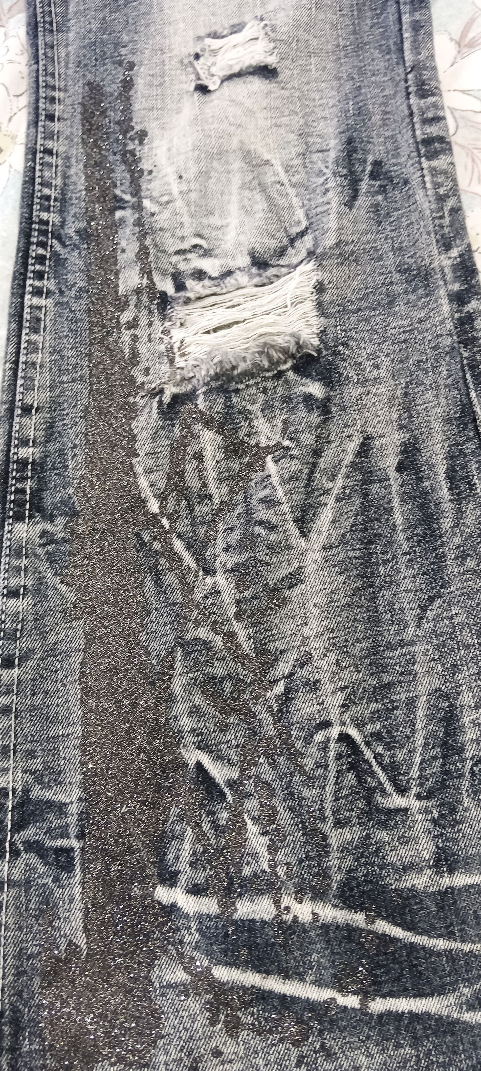 LOWBOX Zerosail Lowbox Distressed Punk Flare Denim Size US 32 / EU 48 - 8 Thumbnail