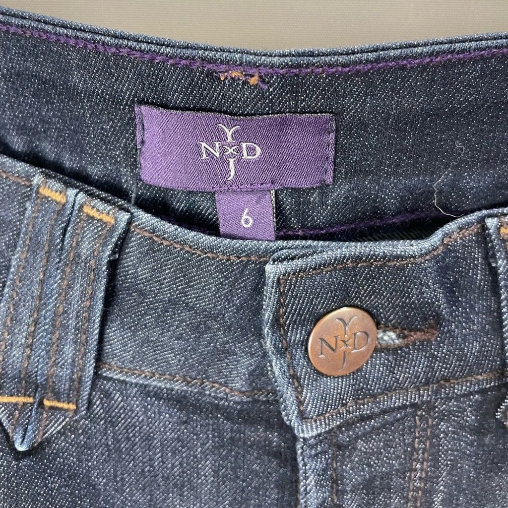 NYDJ NYDJ Marilyn Straight Dark Rinse Jeans Size 6 Size 28" / US 6 / IT 42 - 6 Thumbnail
