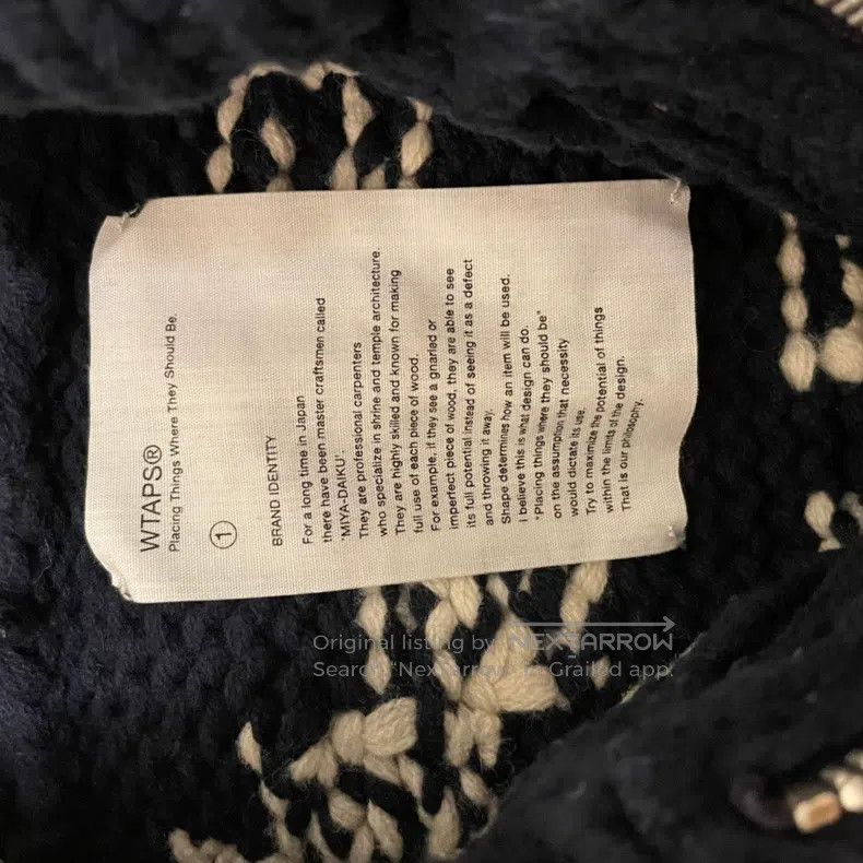 Wtaps Wtaps Dark blue sweater Size US S / EU 44-46 / 1 - 3 Thumbnail