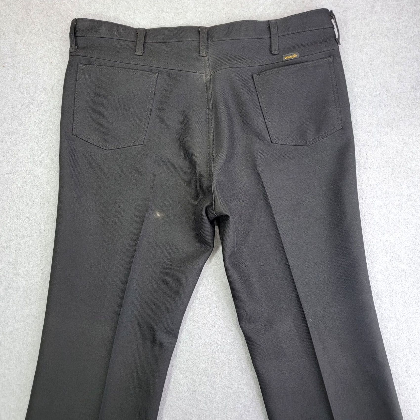 Wrangler VINTAGE Wrangler Jeans Mens W44 L30 Black Wrancher Trousers 82BK Polyester Denim Jeans 90s Mens Size US 44 / EU 60 - 6 Thumbnail