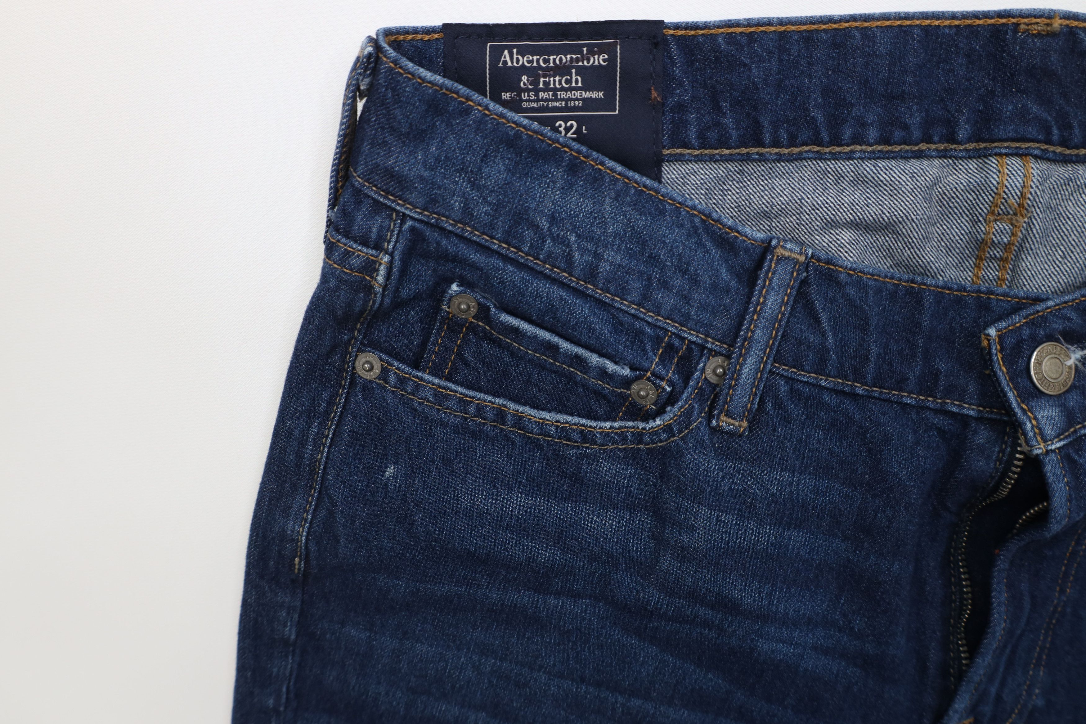 Abercrombie & Fitch Vintage Y2K Abercrombie & Fitch Rustin Athletic Slim Jeans Size US 33 - 7 Thumbnail