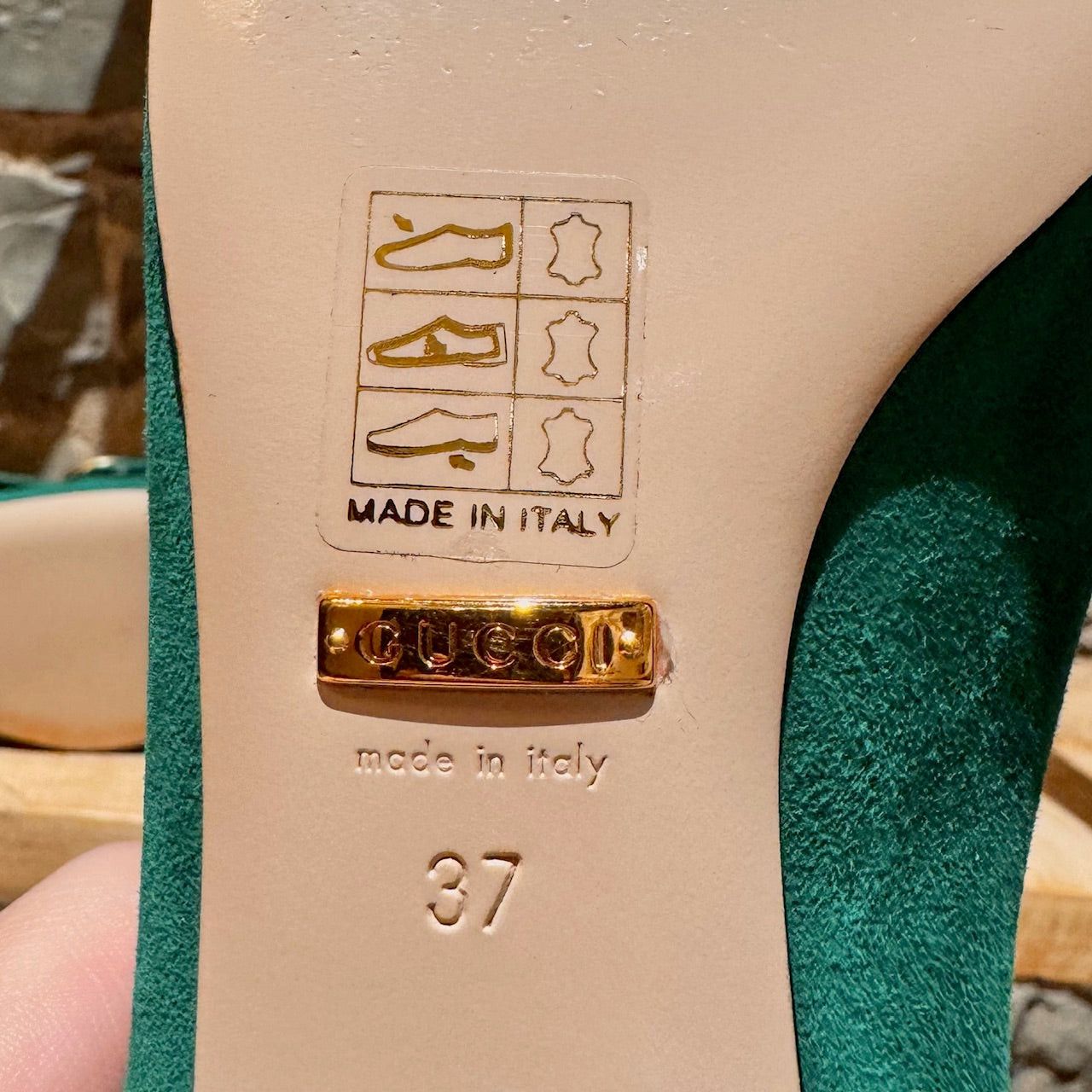 Gucci Gucci Green Suede Fringe Marmont Pumps 37 IT - 7 US Size US 7 / IT 37 - 9 Thumbnail