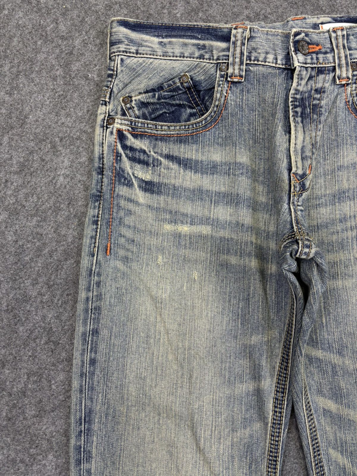 Edwin EDWIN XVS Japan Light Wash Distressed Flare Denim F944 Size US 30 / EU 46 - 4 Thumbnail