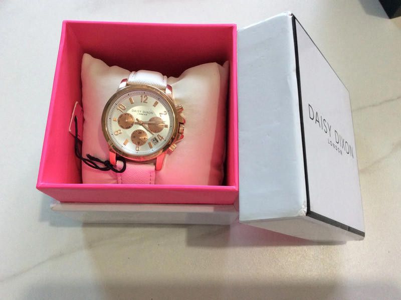 Designer Daisy Dixon Ladies white dial leather strap watch Size ONE SIZE - 3 Thumbnail