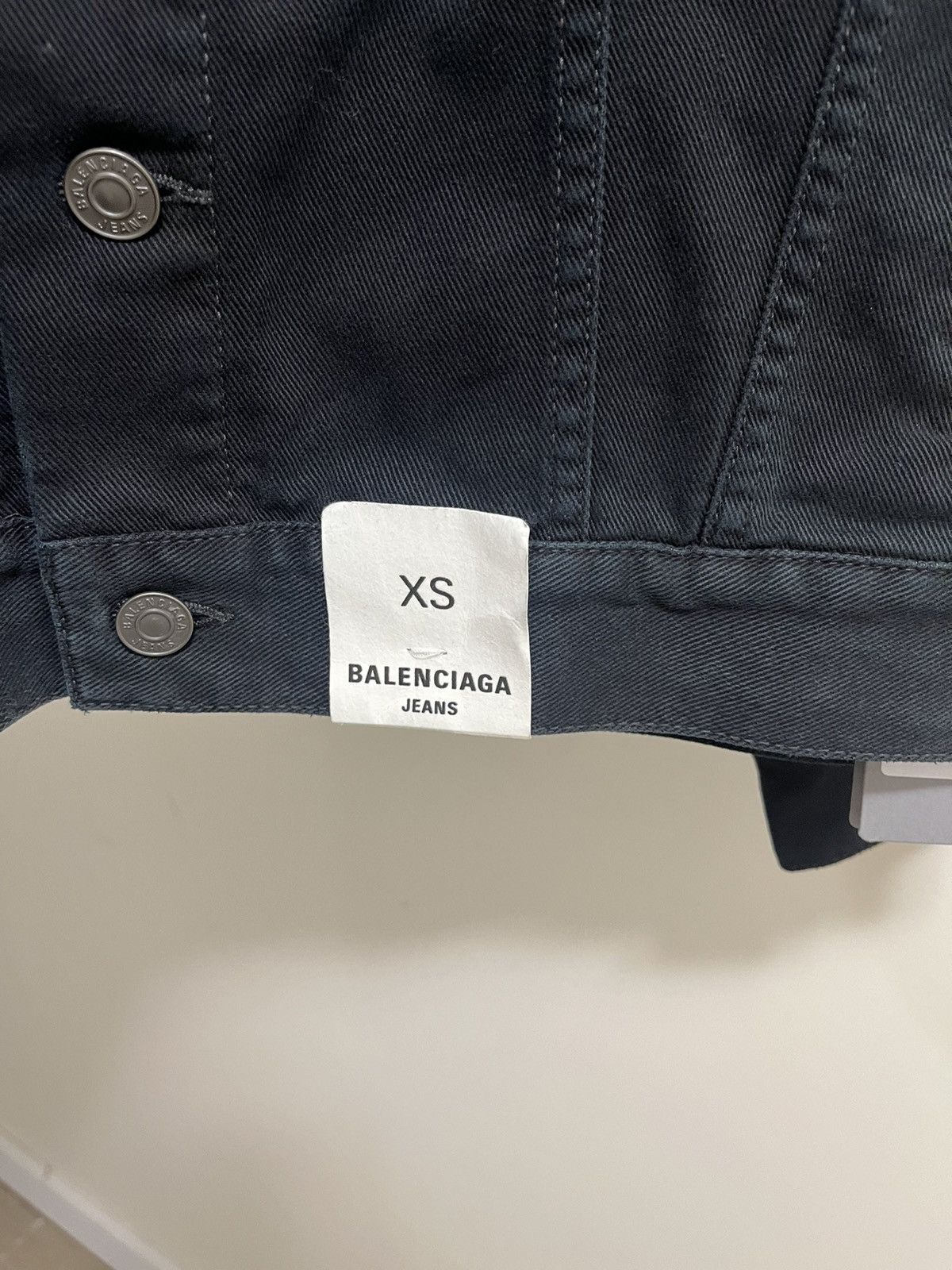 Balenciaga Balenciaga Oversized Denim Jacket Sz XS Size US XS / EU 42 / 0 - 3 Thumbnail