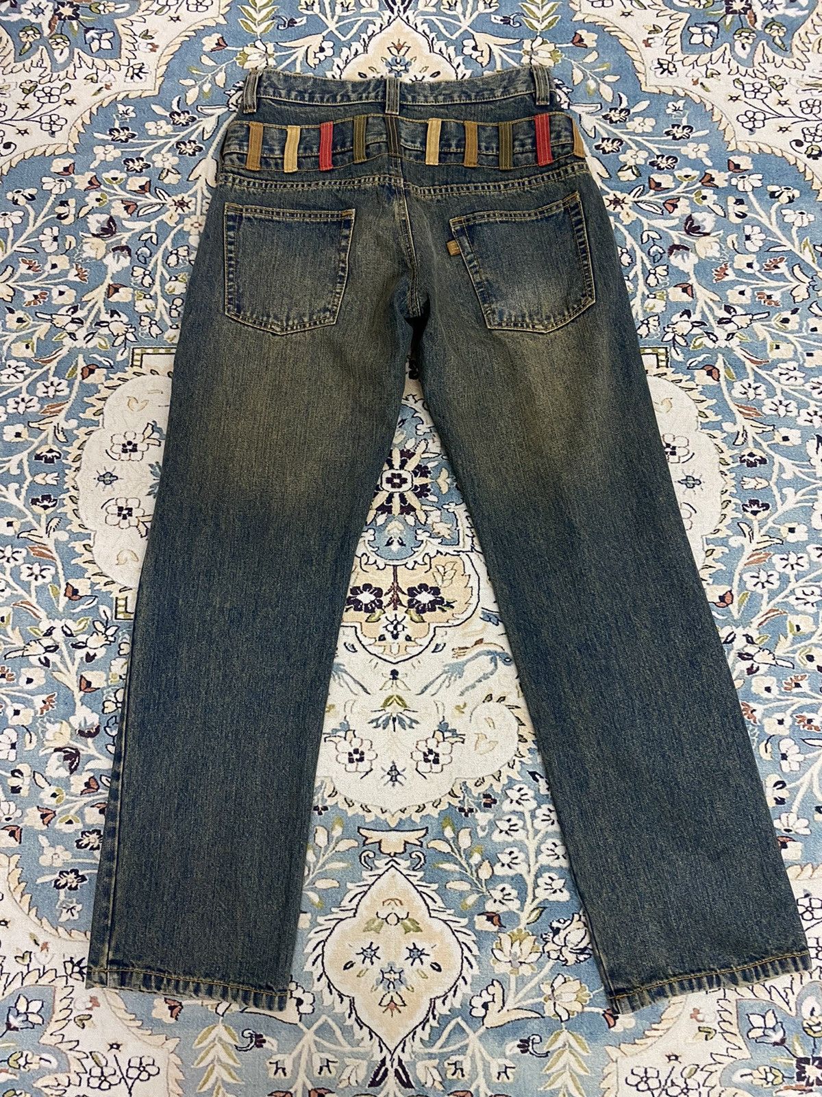 If Six Was Nine 🔥 Double waist X Amore puro jeans Size US 31 - 4 Thumbnail