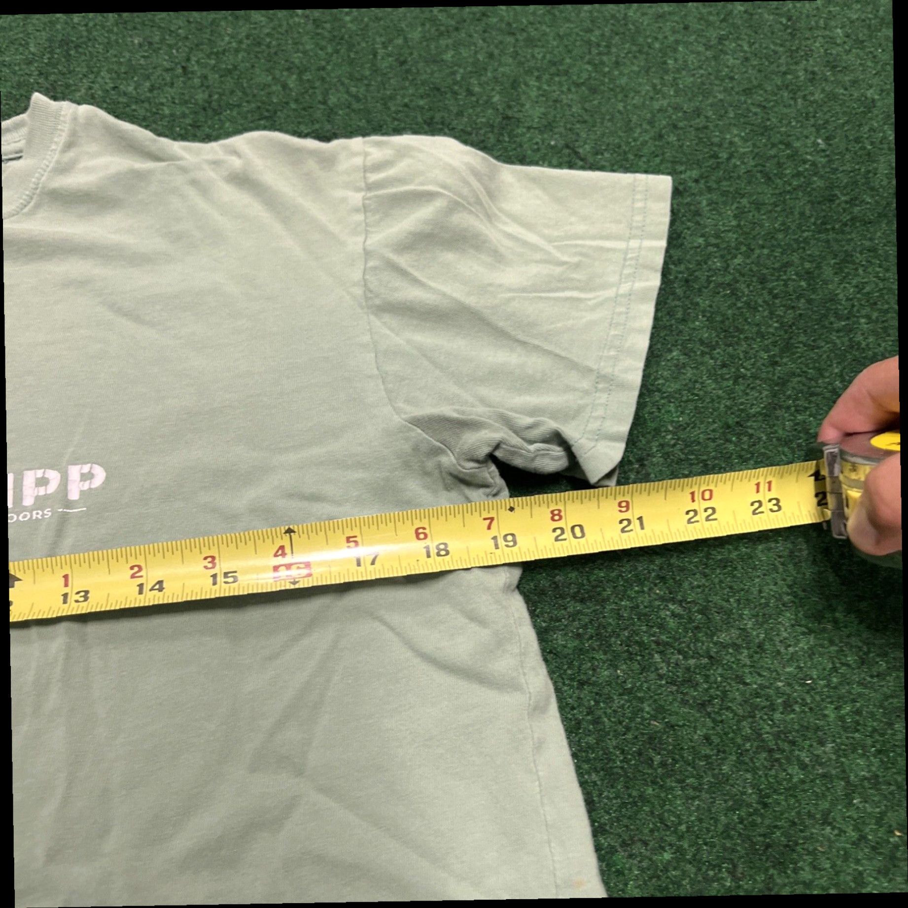 Doublet Fripp & Folly Shirt Adult Small Faded Green Double Sided Graphic Pocket Unisex Size US S / EU 44-46 / 1 - 7 Thumbnail