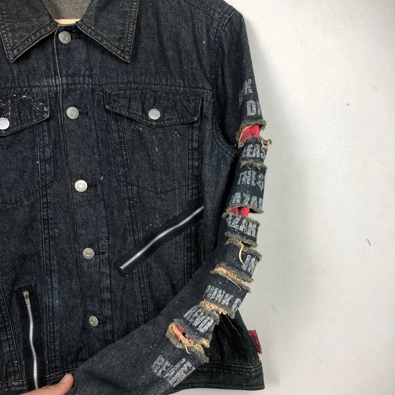 Edition Japan Distressed Multi Motif Rare Mad Denim Jacket Inspired LGB Size US M / EU 48-50 / 2 - 5 Thumbnail
