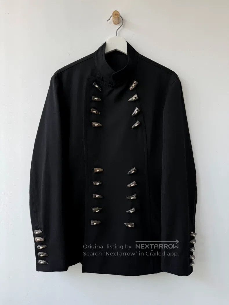 Yohji Yamamoto Yohji Yamamoto 12AW Horn Breasted Suit Jacket Size US S / EU 44-46 / 1 - 1 Thumbnail