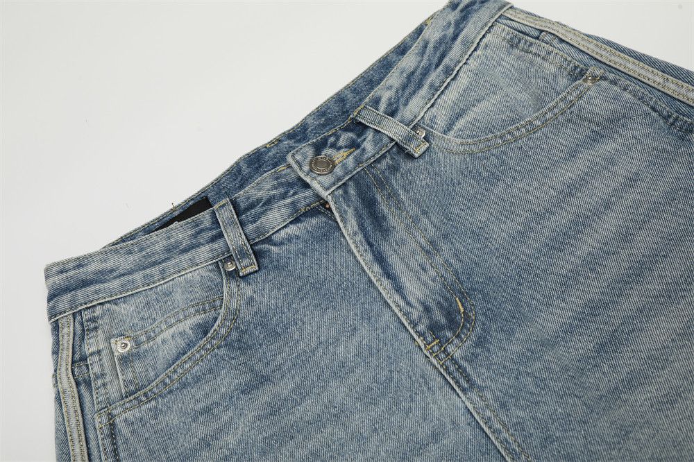Jean American retro men's washed distressed jeans Size US 32 / EU 48 - 3 Thumbnail