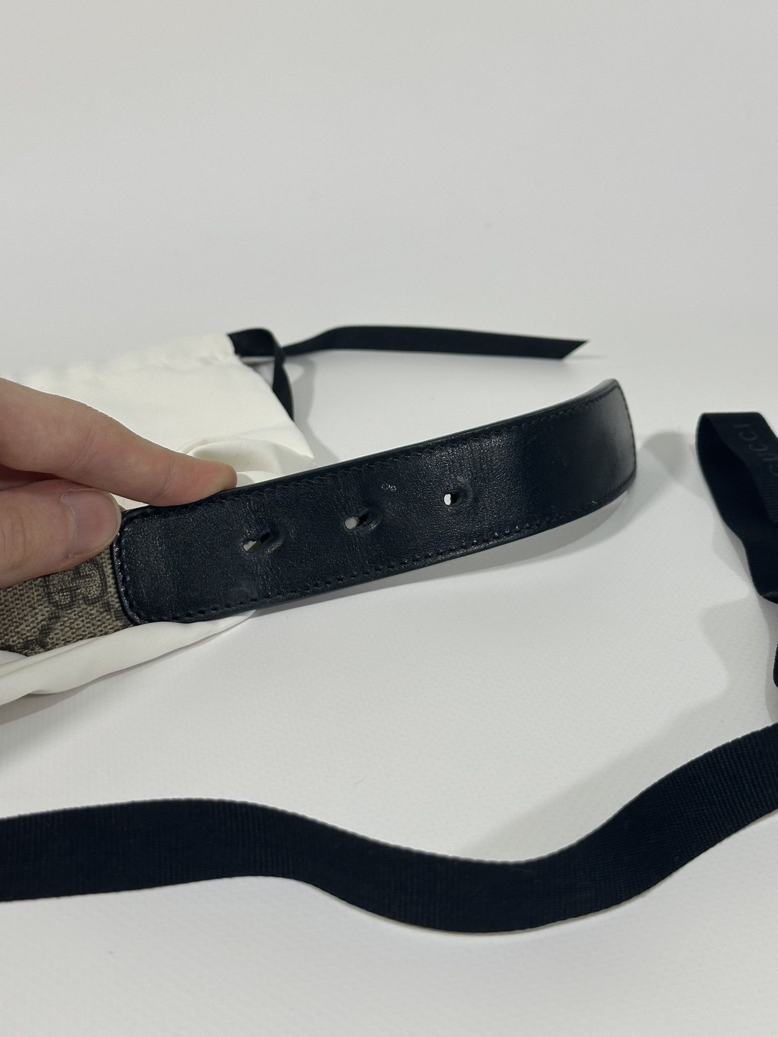 Gucci Gucci Belt Marmont Supreme GG Monogram Canvas Beige Size ONE SIZE - 10 Thumbnail