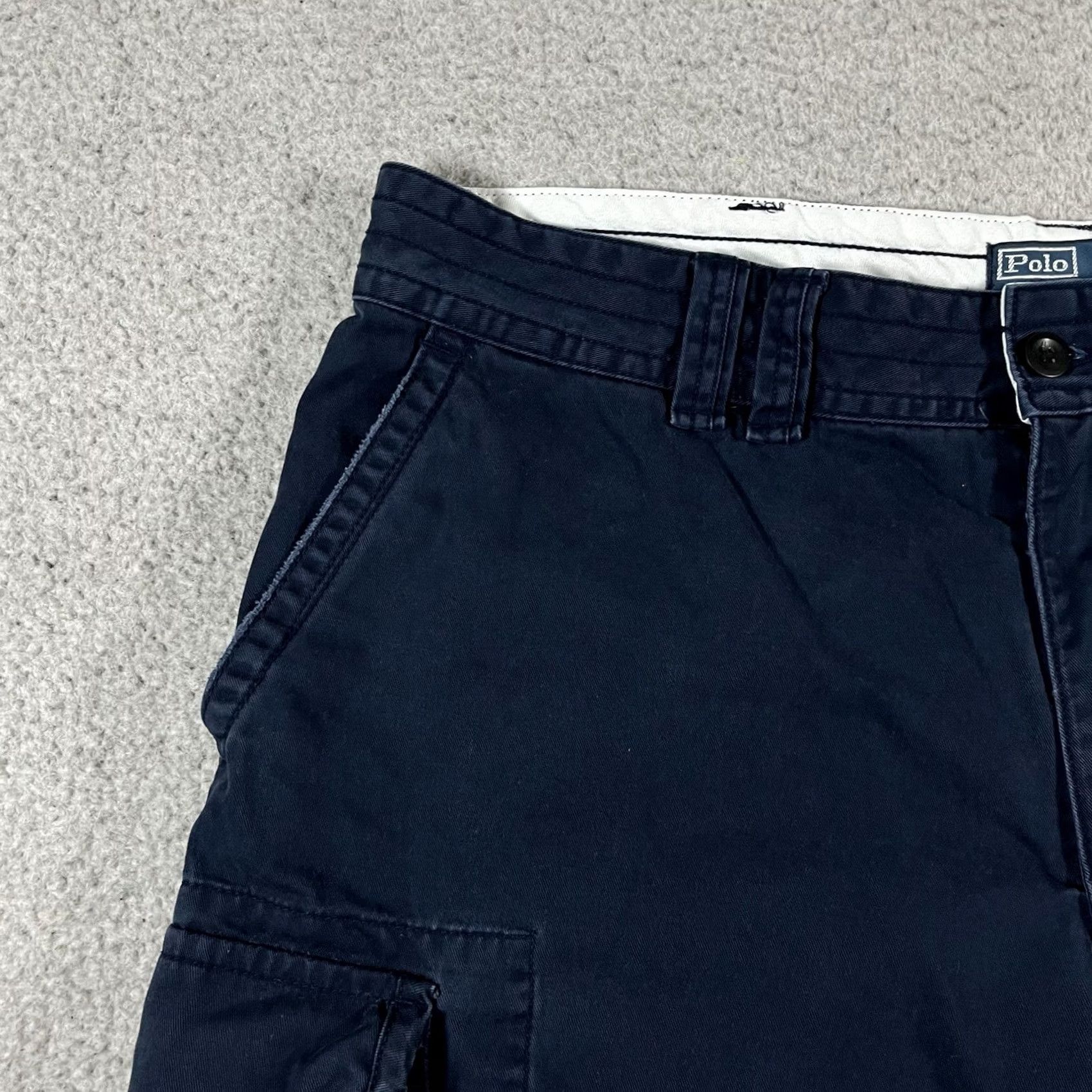 Polo Ralph Lauren Polo Ralph Lauren Cargo Shorts Men 40 Blue Military Vintage Paratrooper Cargo Pocket 90s Army Outdoor Workwear Mens Size US L / EU 52-54 / 3 - 7 Thumbnail