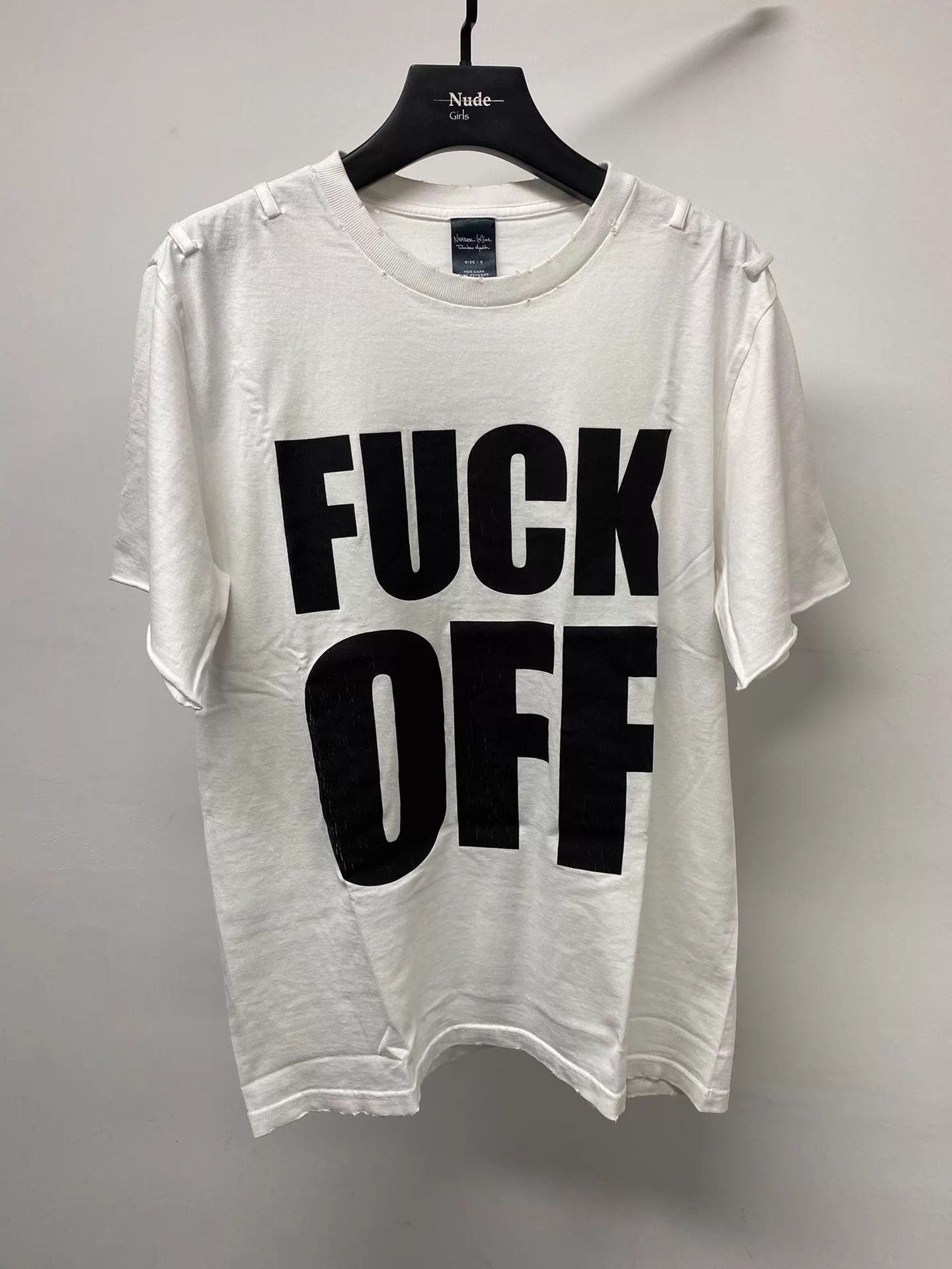 Number (N)ine Number Nine Fuck Off T-Shirt | Grailed