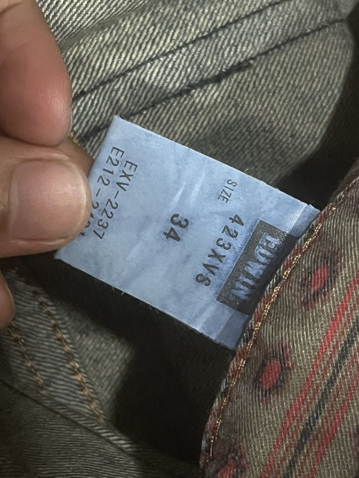 Kapital Kountry Edwin Exclusive Vintage Dark Blue Faded Sashiko Loose Jeans Size US 34 / EU 50 - 17 Thumbnail