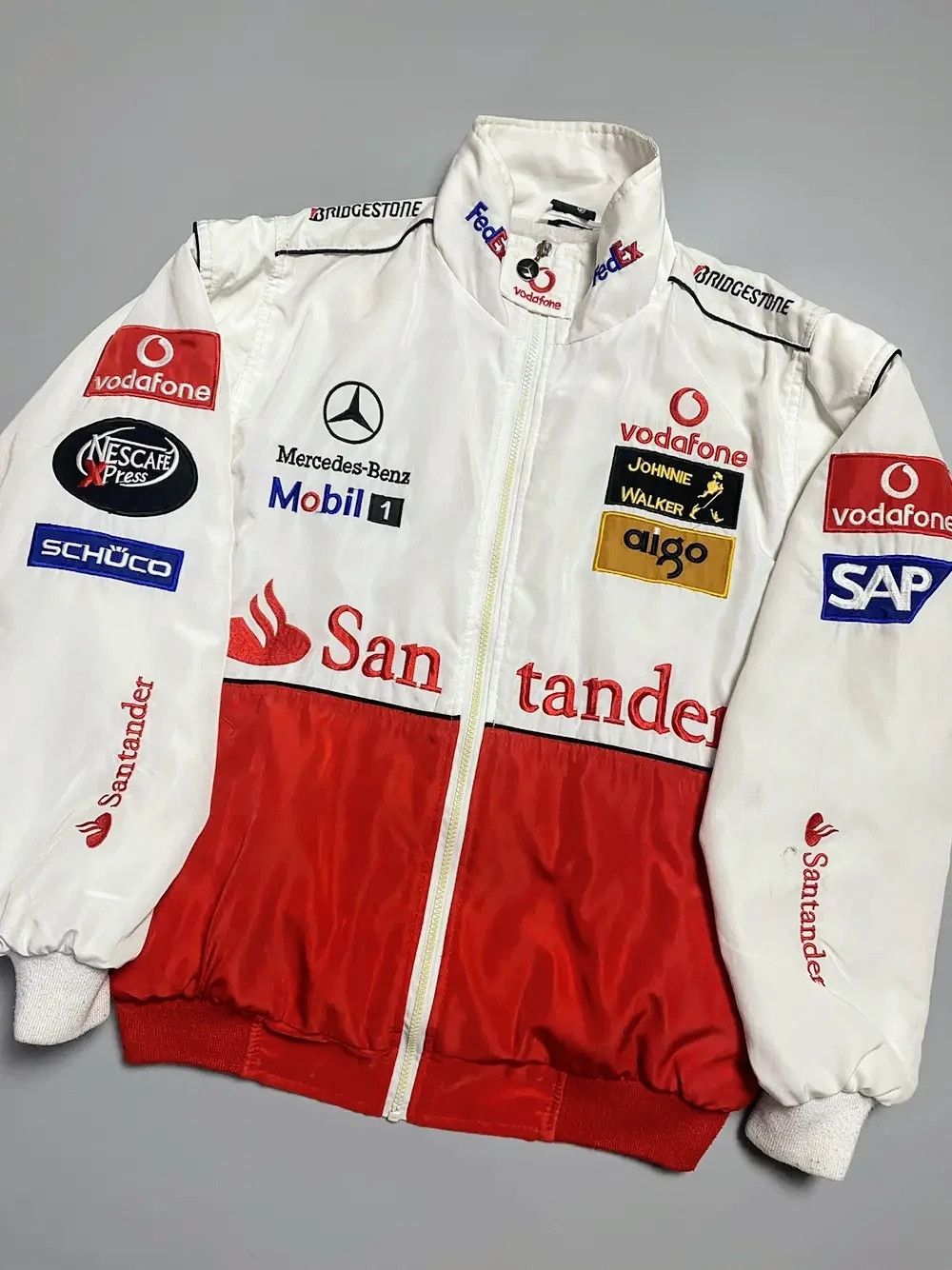 Mercedes-Benz 💥 Mercedes Bens x Mclaren 💥 Vintage Racing Jacket Bomber Size US XL / EU 56 / 4 - 3 Thumbnail