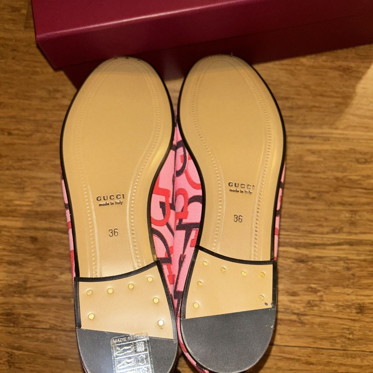 Gucci Gucci Jordaan Loafers Pink Multi size 36 Size US 6 / IT 36 - 8 Thumbnail