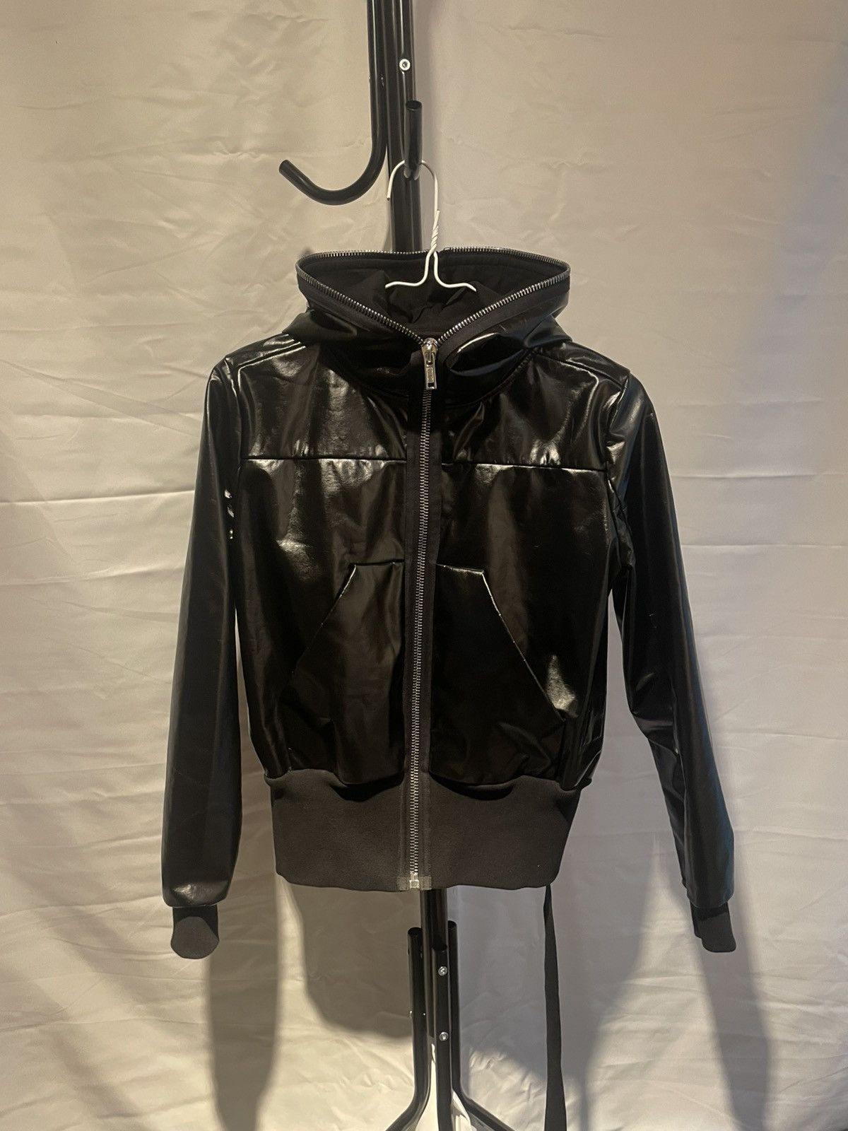 Rick Owens Rick owens gimp coated hoodie zip up Size US S / EU 44-46 / 1 - 1 Thumbnail