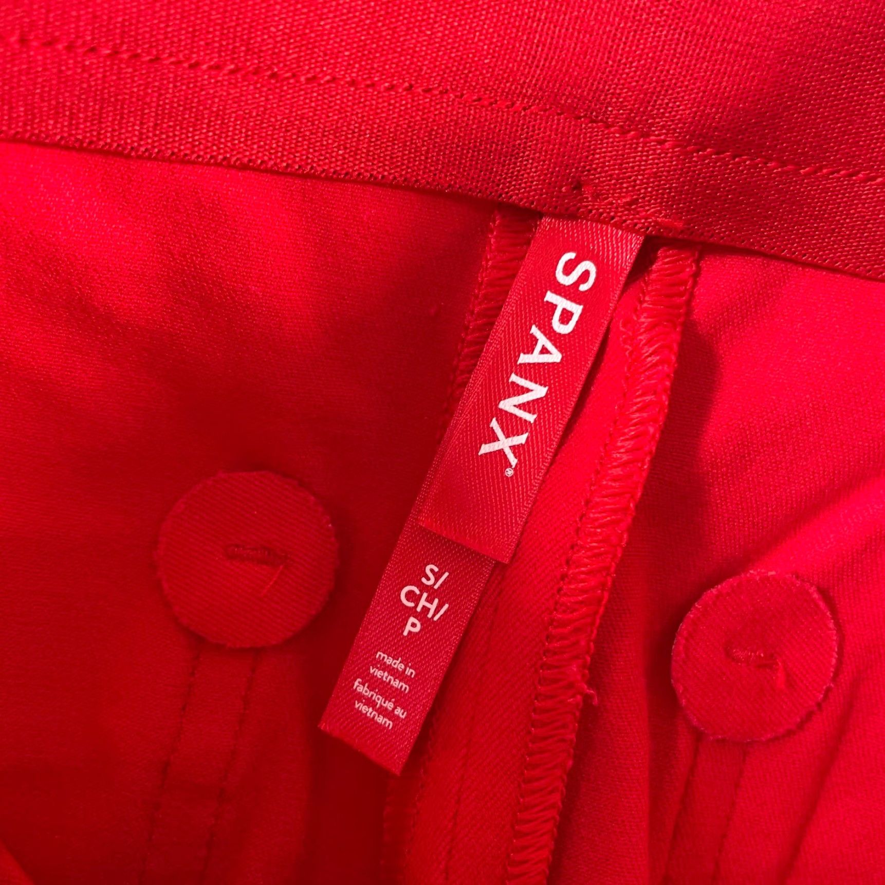 Spanx SPANX On-the-Go Cropped Wide-Leg Pants True Red NWT Small Shaping Pull-On Size 28" / US 6 / IT 42 - 2 Thumbnail