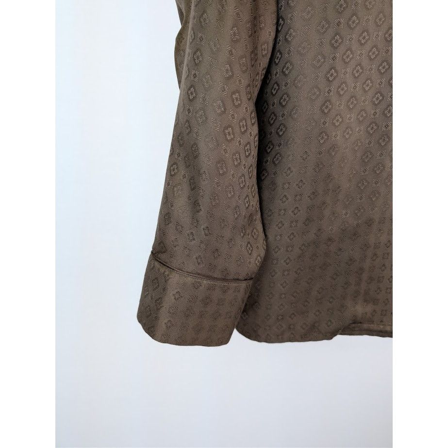 Saint Laurent Paris o1rshd1 Button Shirt in Brown Size US S / EU 44-46 / 1 - 5 Thumbnail