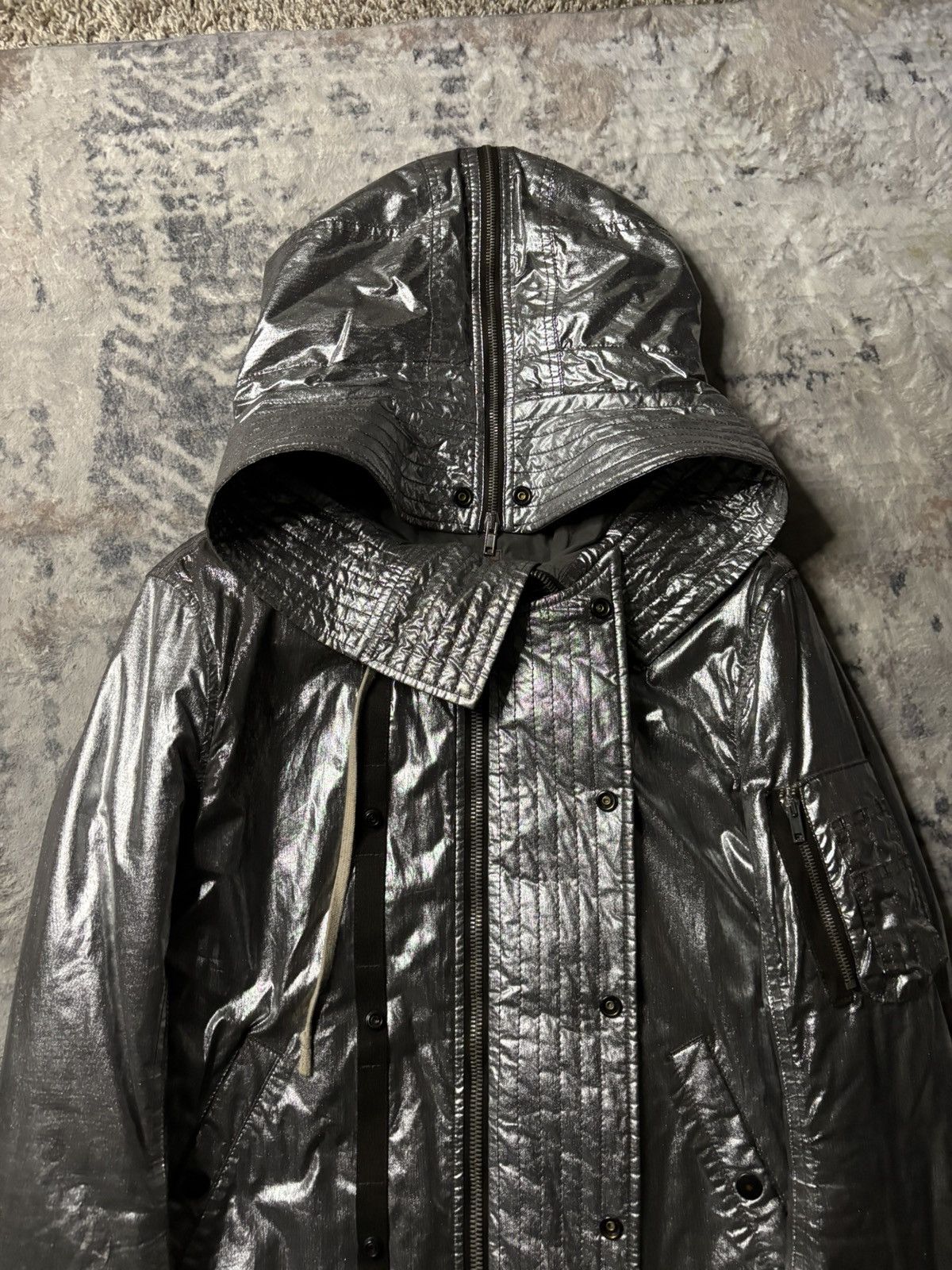 Rick Owens Rick Owens SAMPLE Fw13 Plinth Glitter Exploder Jacket Size US M / EU 48-50 / 2 - 8 Thumbnail