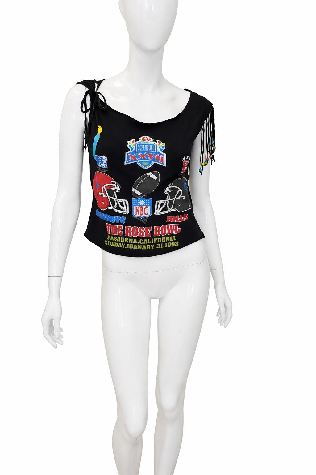 Dolce & Gabbana Dolce & Gabbana D&G Super Bowl Football Sport Top Fringe Size S / US 4 / IT 40 - 3 Thumbnail