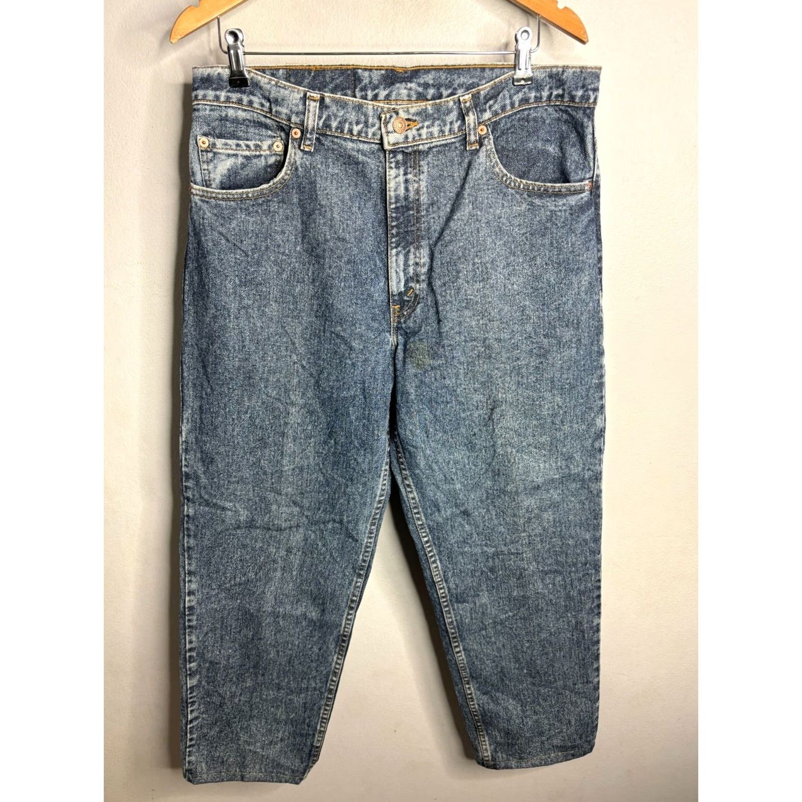 Levi's VINTAGE Levi's 550 Jeans Mens 36x29 Stone Wash 5-Pocket Denim USA Made Blue 8/10 Mens Size US 36 / EU 52 - 4 Thumbnail