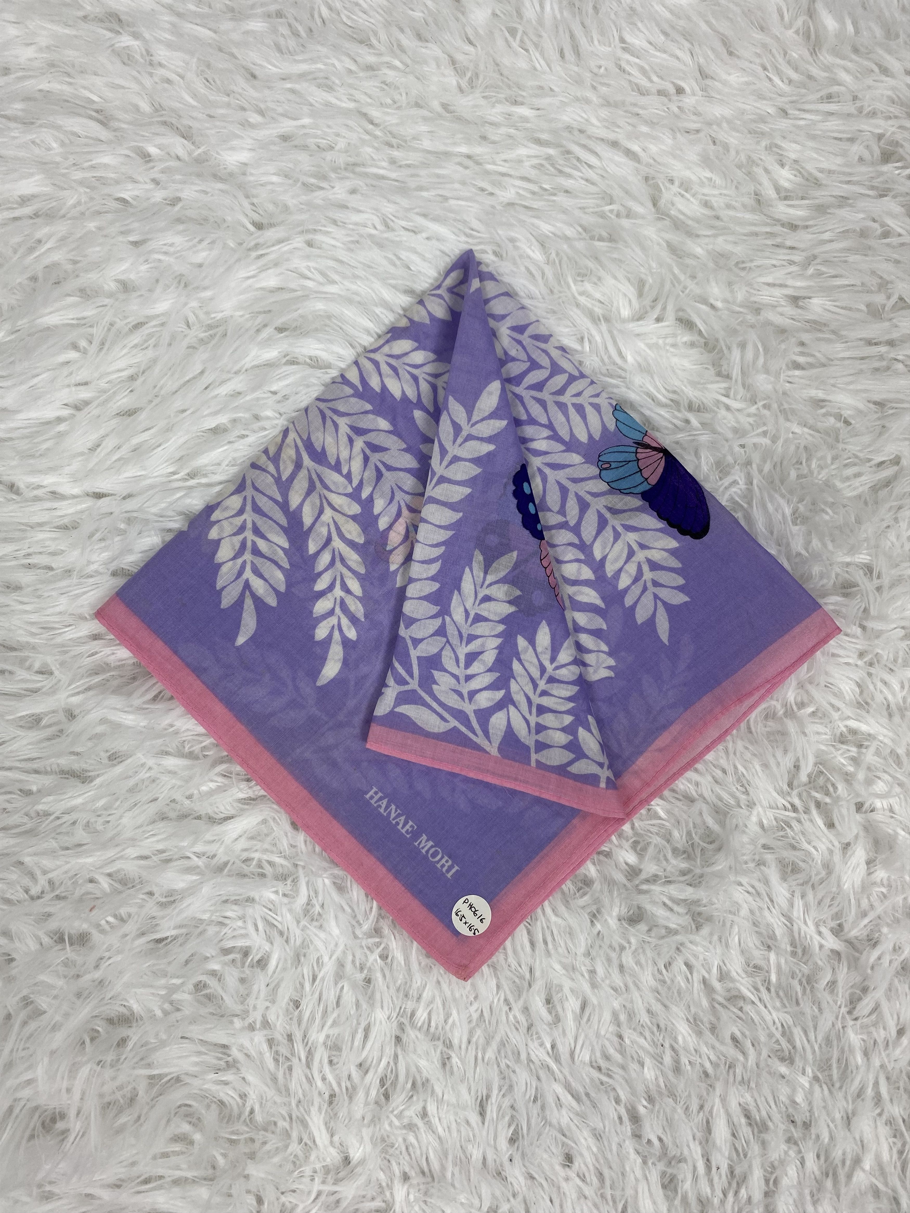 Hanae Mori Vintage Hanae Mori Handkerchief Neckerchief PH0616 Size ONE SIZE - 1 Thumbnail