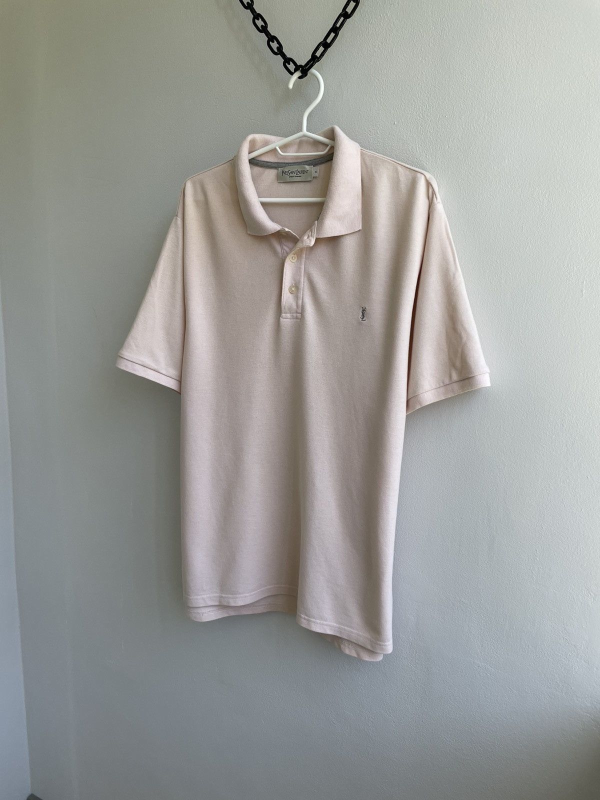Yves Saint Laurent Yves Saint Laurent YSL Polo Shirt T Shirt Tee Vintage Luxury Size US XL / EU 56 / 4 - 2 Thumbnail