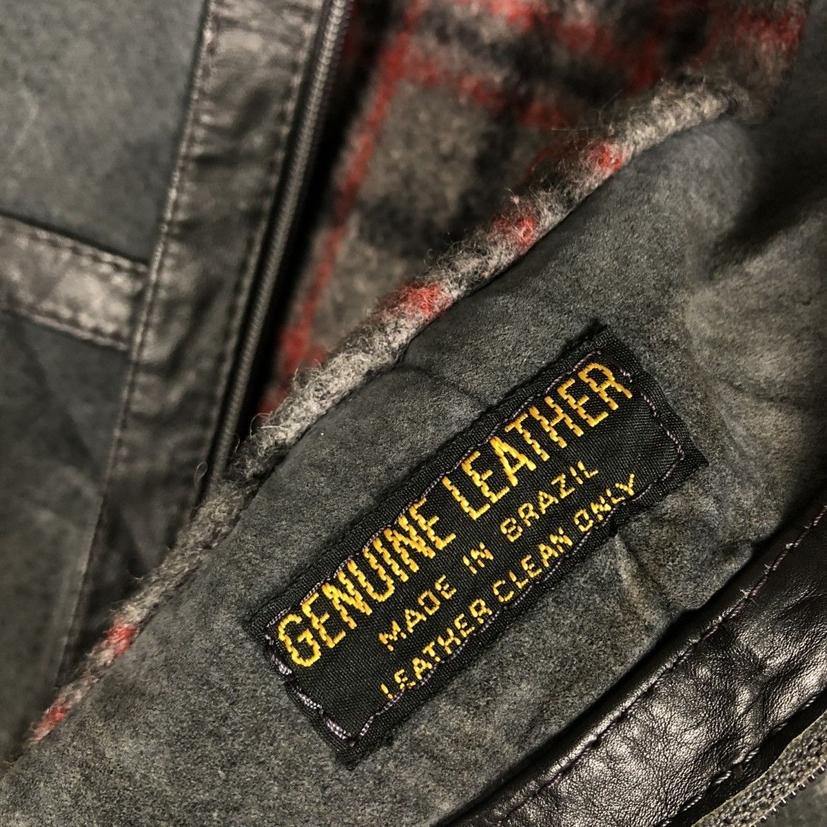 Japanese Brand 🔥VINTAGE GENUINE LEATHER JACKET BLANKET MACY’S BRAZIL Size US M / EU 48-50 / 2 - 20 Thumbnail