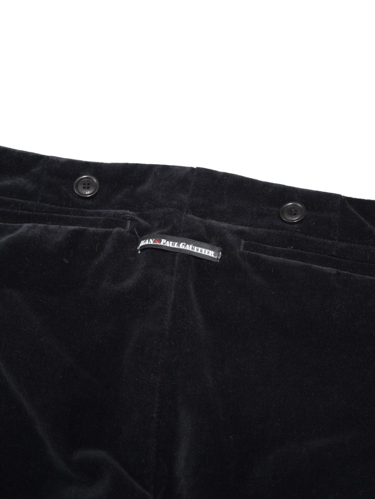 Jean Paul Gaultier Jean Paul Gaultier Cotton Velvet Velour Black Pants Trousers Size 27" / US 4 / IT 40 - 15 Thumbnail