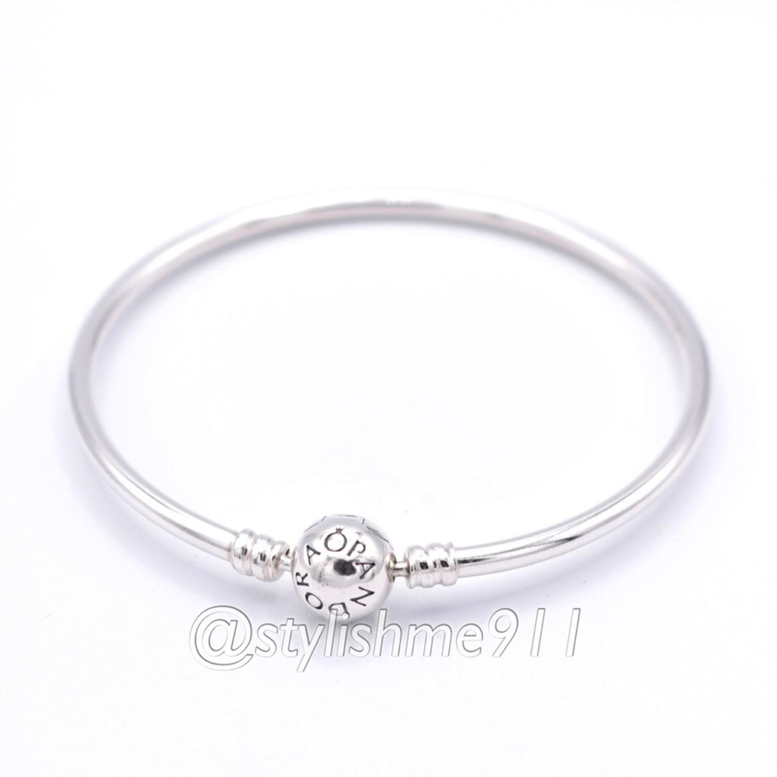 pandora Authentic PANDORA Bangle Bracelet with Pandora Clasp Size ONE SIZE - 1 Thumbnail