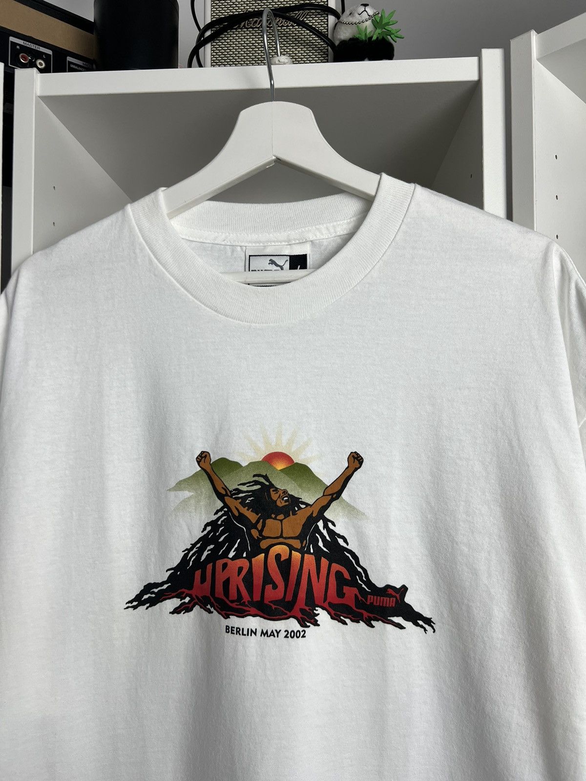 Bob Marley × Puma × Vintage Vintage early 2000s Puma Bob Marley uprising 2002 t-shirt L Size US L / EU 52-54 / 3 - 3 Thumbnail