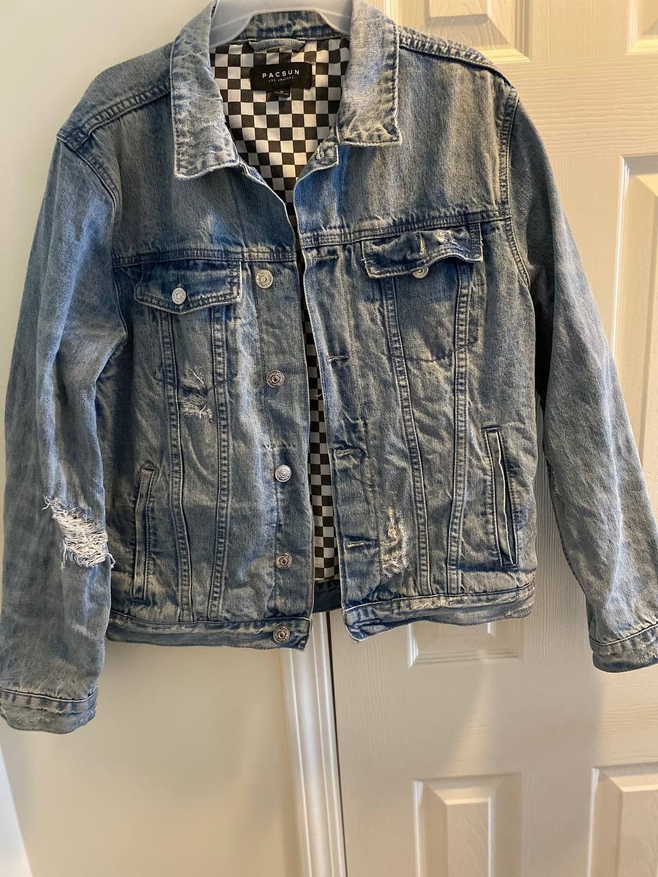 Pacsun Pacsun Distressed Denim Jean Jacket Size US M / EU 48-50 / 2 - 17 Thumbnail