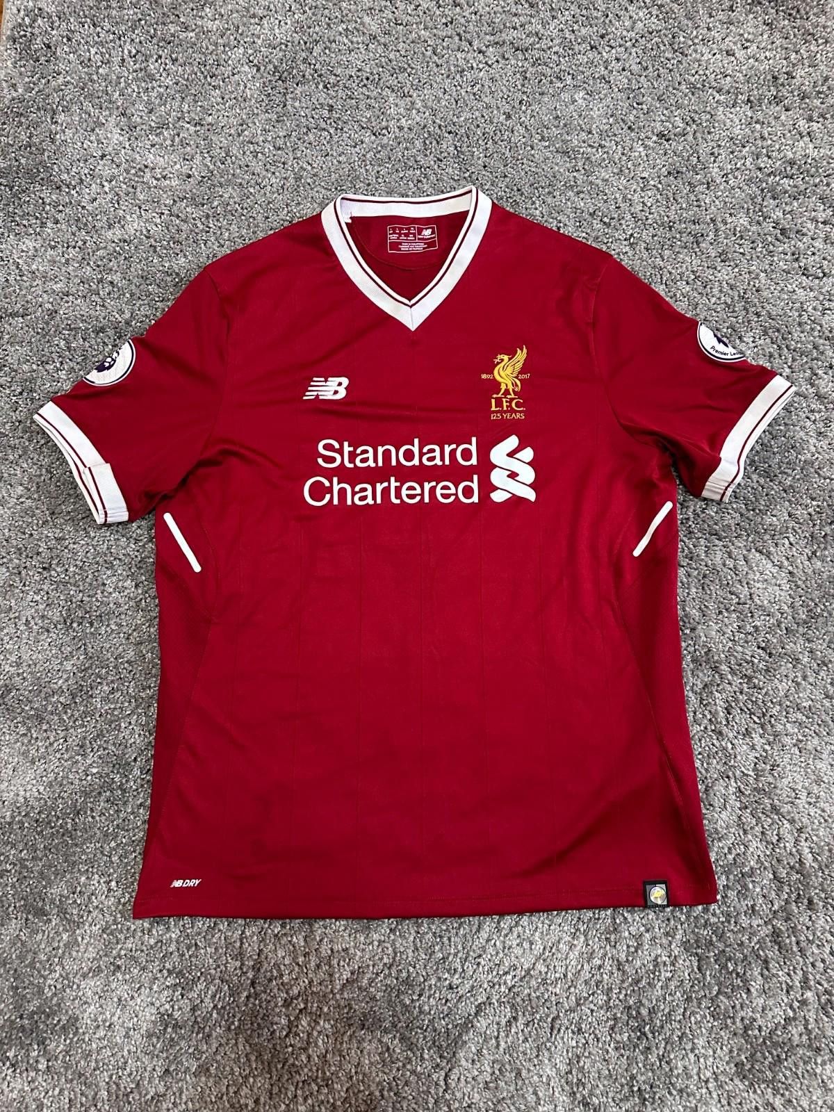 New Balance Liverpool 2017-2018 Home Soccer Jersey Football Kit Sz L Size US M / EU 48-50 / 2 - 1 Thumbnail