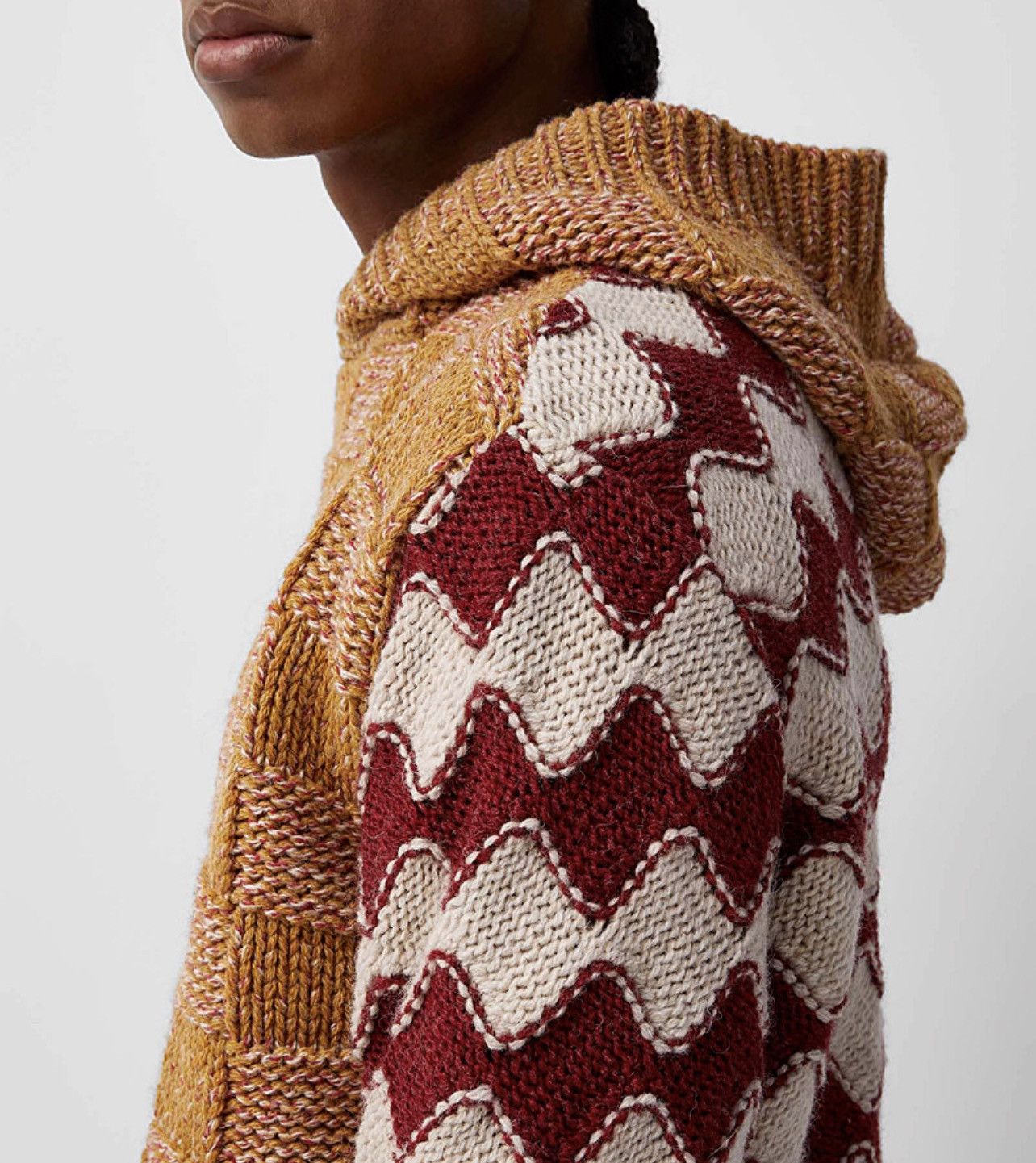 Marni ⚠️$1.8K VALUE⚠️ Wavy and checkered knit hoodie Size US L / EU 52-54 / 3 - 2 Thumbnail
