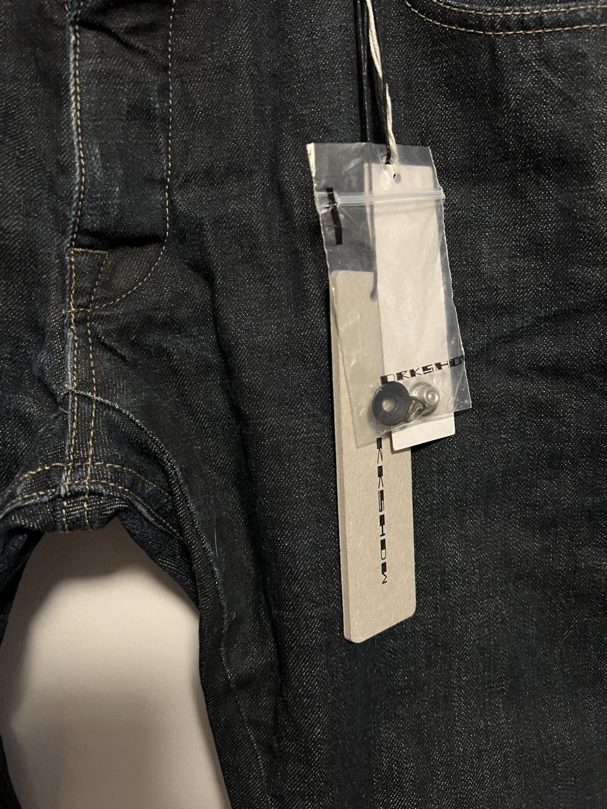 Rick Owens Drkshdw Raw Selvedge Denim Detroit Cut Jeans Size US 36 / EU 52 - 3 Thumbnail