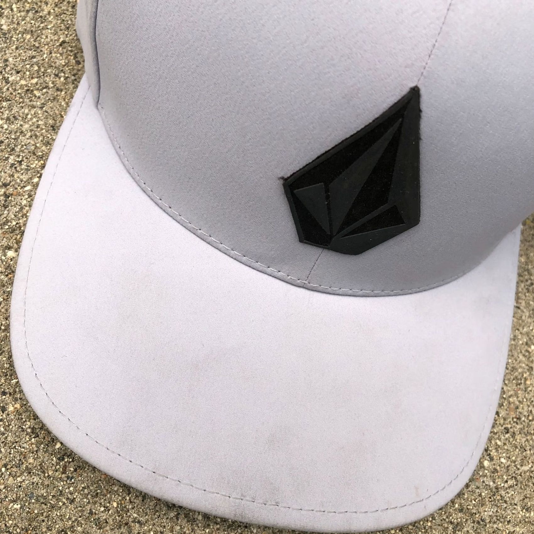 Volcom VOLCOM V CO TECH Fitted Hat Men's S/M Grey Moisture Wicking Performance Cap Baseball Cap hats Mens Gray V Co Tech Cap Size ONE SIZE - 2 Thumbnail