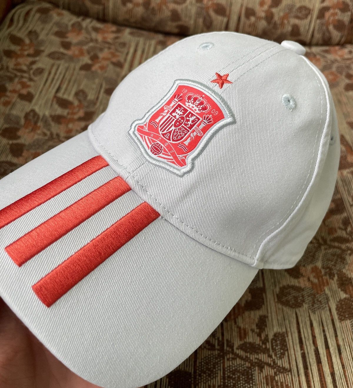 Adidas Adidas Spain FEF 3 Stripes Football Soccer Grey Cap Hat Size ONE SIZE - 21 Thumbnail