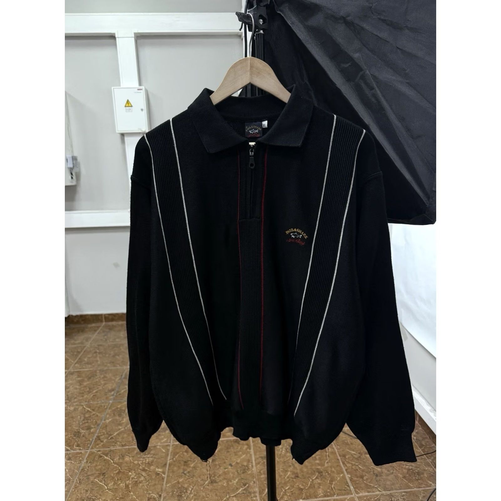 Paul & Shark VINTAGE Paul & Shark Sweater Yachting 90s Heavy Weight Pullover XL Mens Black Size US XL / EU 56 / 4 - 2 Thumbnail