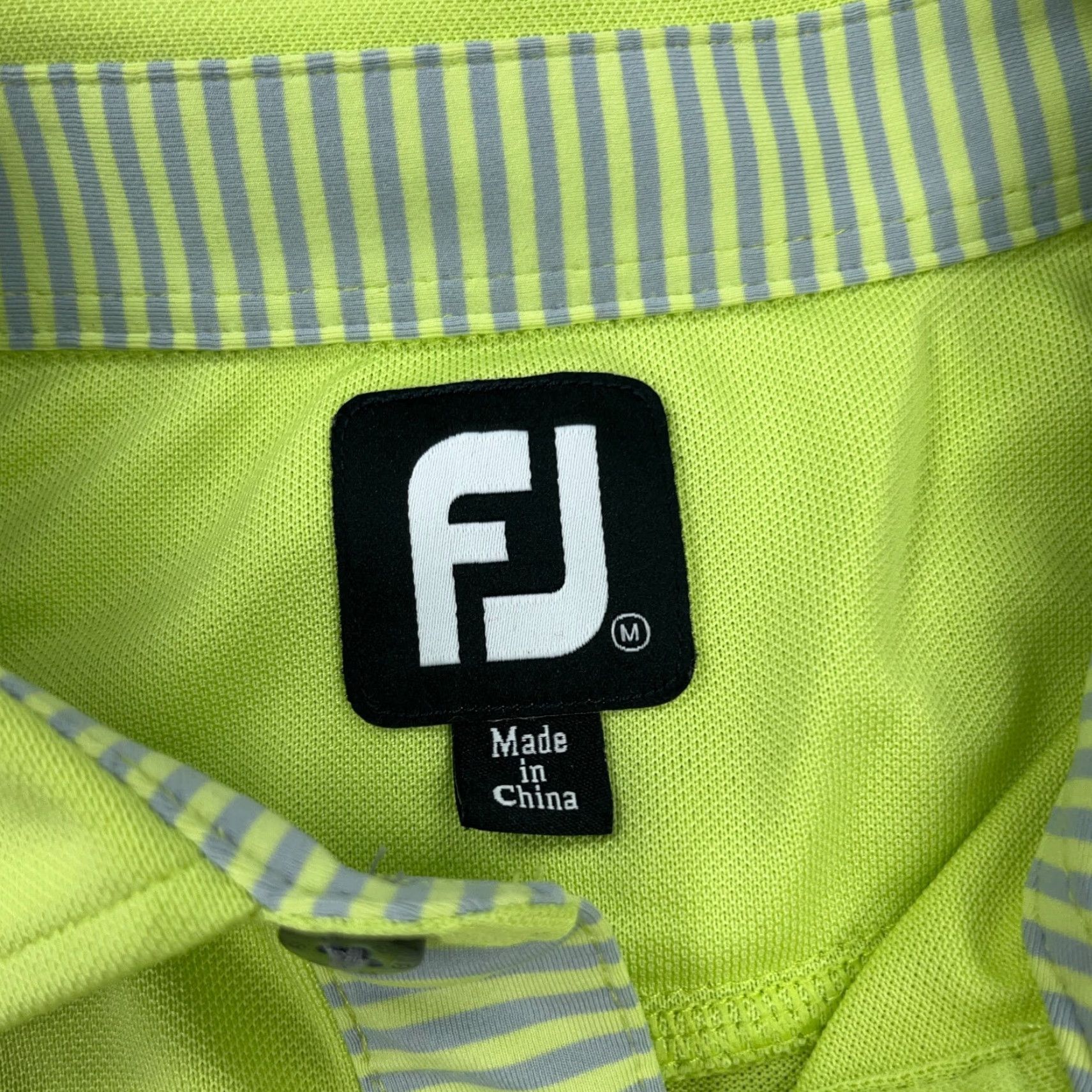 Footjoy FootJoy Polo Shirt Men M Green Performance Golf Wicking Quick Dry Lime Shirt Mens Short Sleeve Polo Size US M / EU 48-50 / 2 - 4 Thumbnail