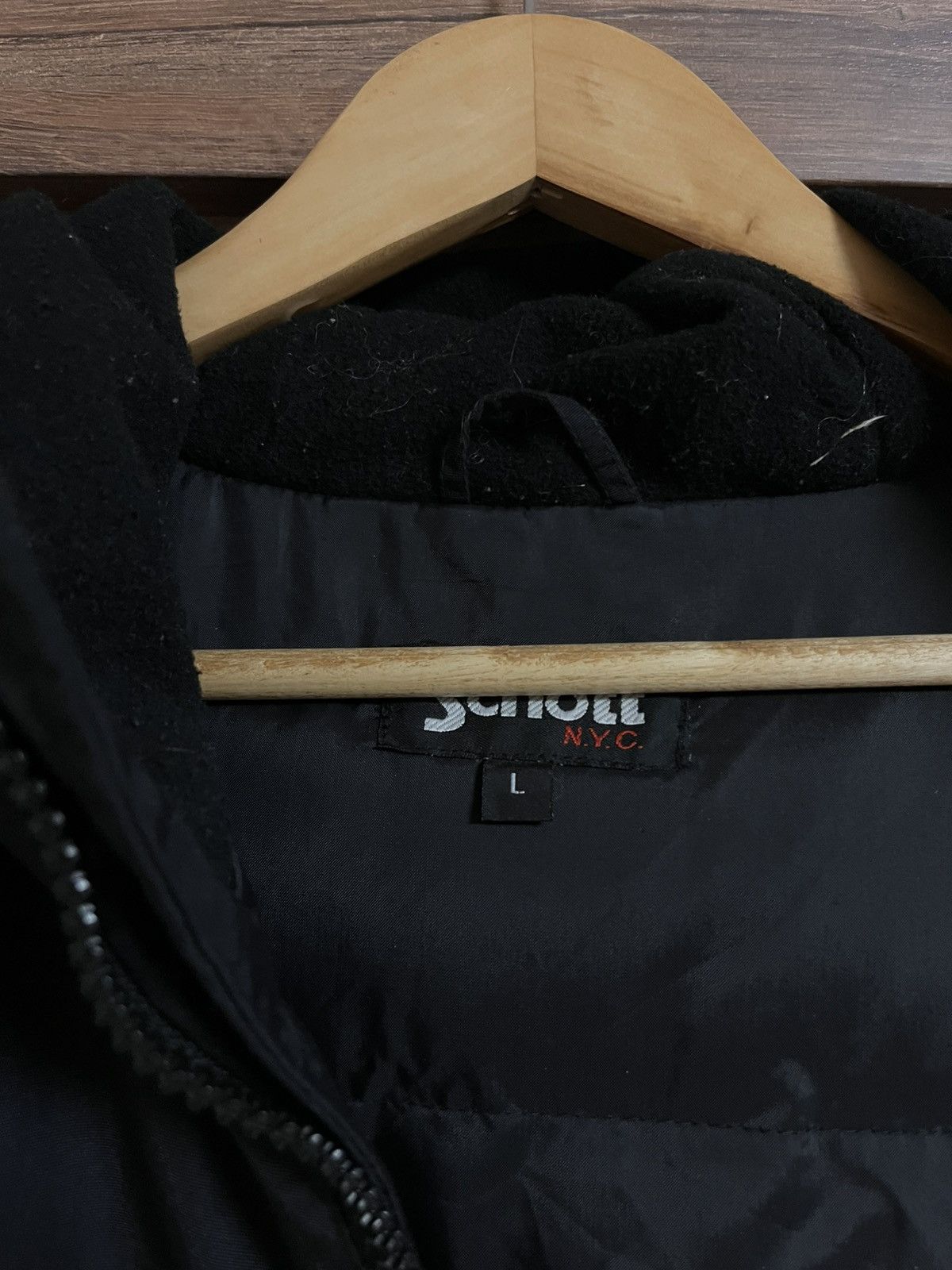 Schott SCHOTT Goose Feather Down Puffer Insulated Jacket Black XL Size US XL / EU 56 / 4 - 11 Thumbnail