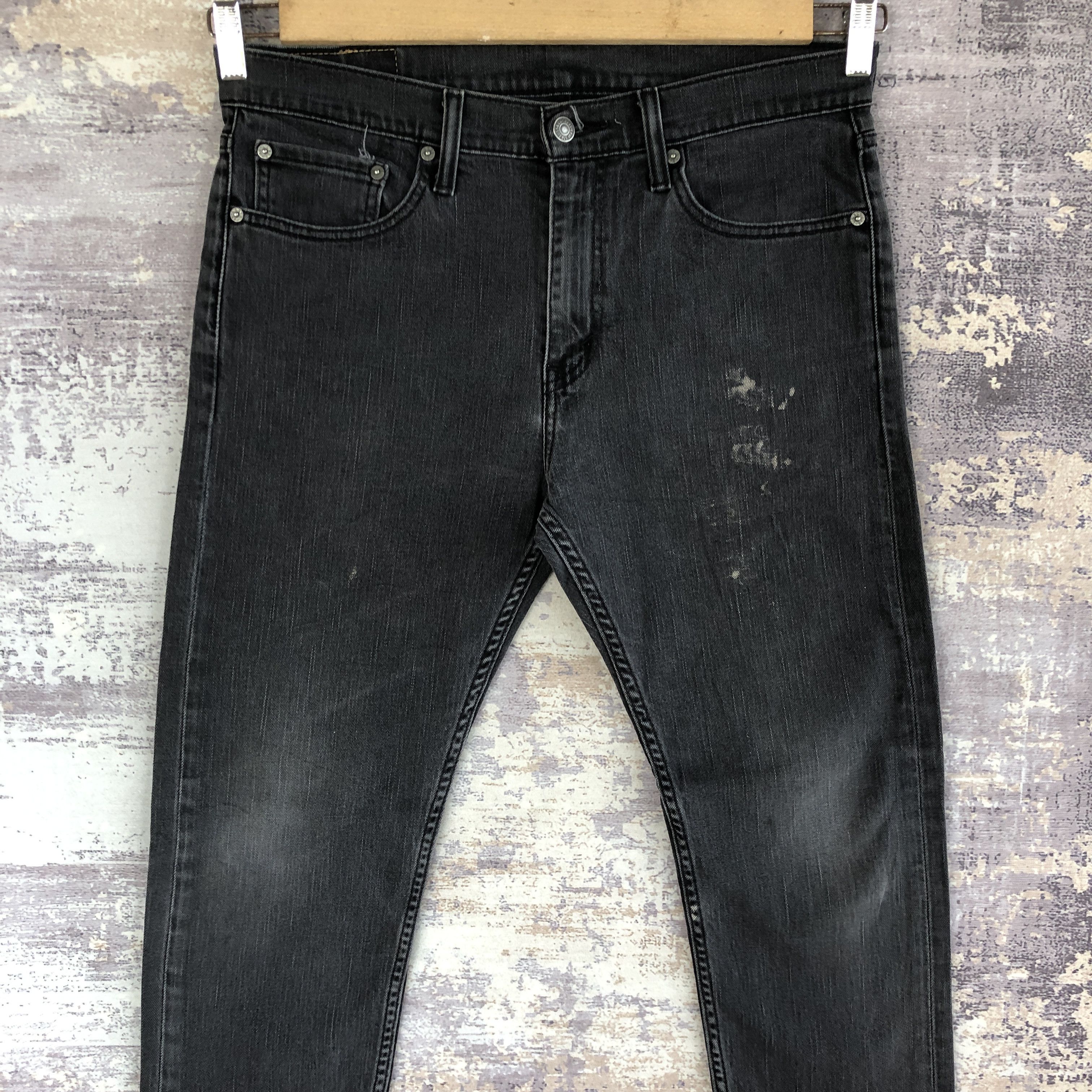 Levi's Vintage Y2K Dirty Levis Jeans Levi's Super Faded Black Denim Size US 32 / EU 48 - 3 Thumbnail