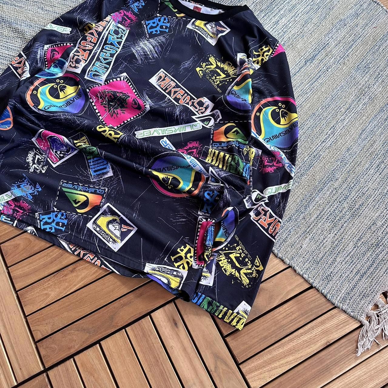 Quiksilver Vintage Y2K Quiksilver Surfcore Multi Track Long Sleeve Size US XL / EU 56 / 4 - 2 Thumbnail