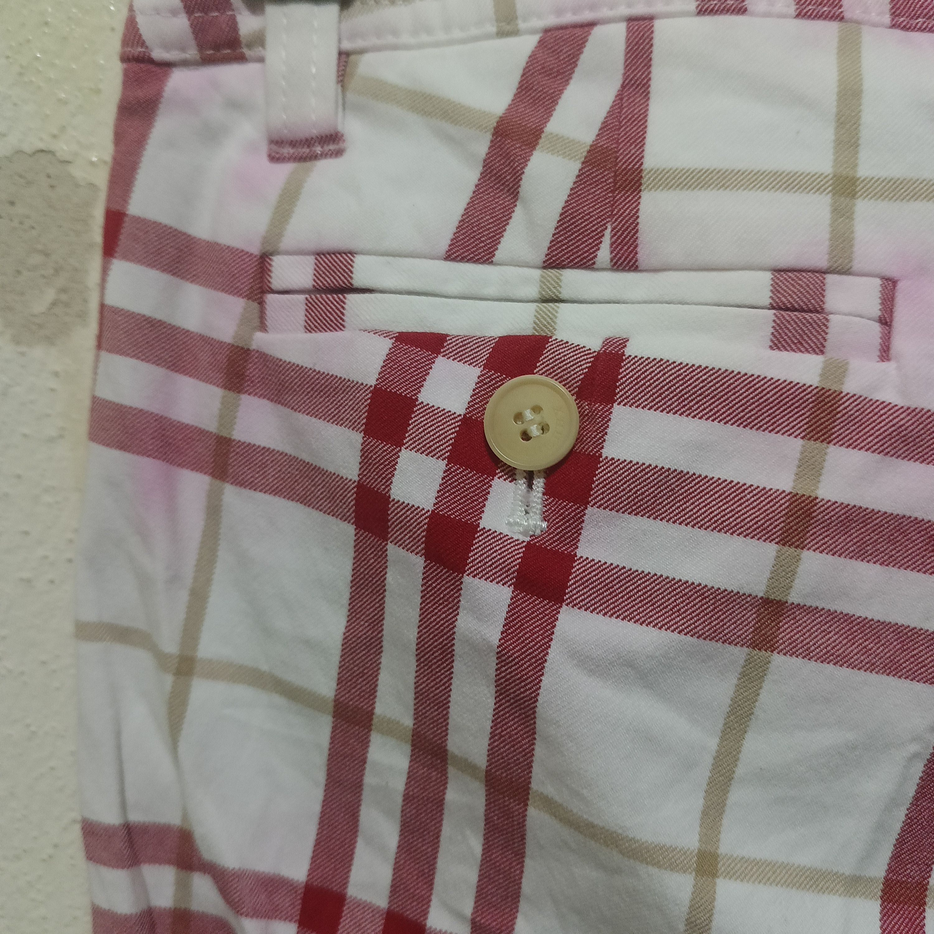 Burberry Vintage Rare Burberry Red Nova Check Pants Size 28" / US 6 / IT 42 - 12 Thumbnail