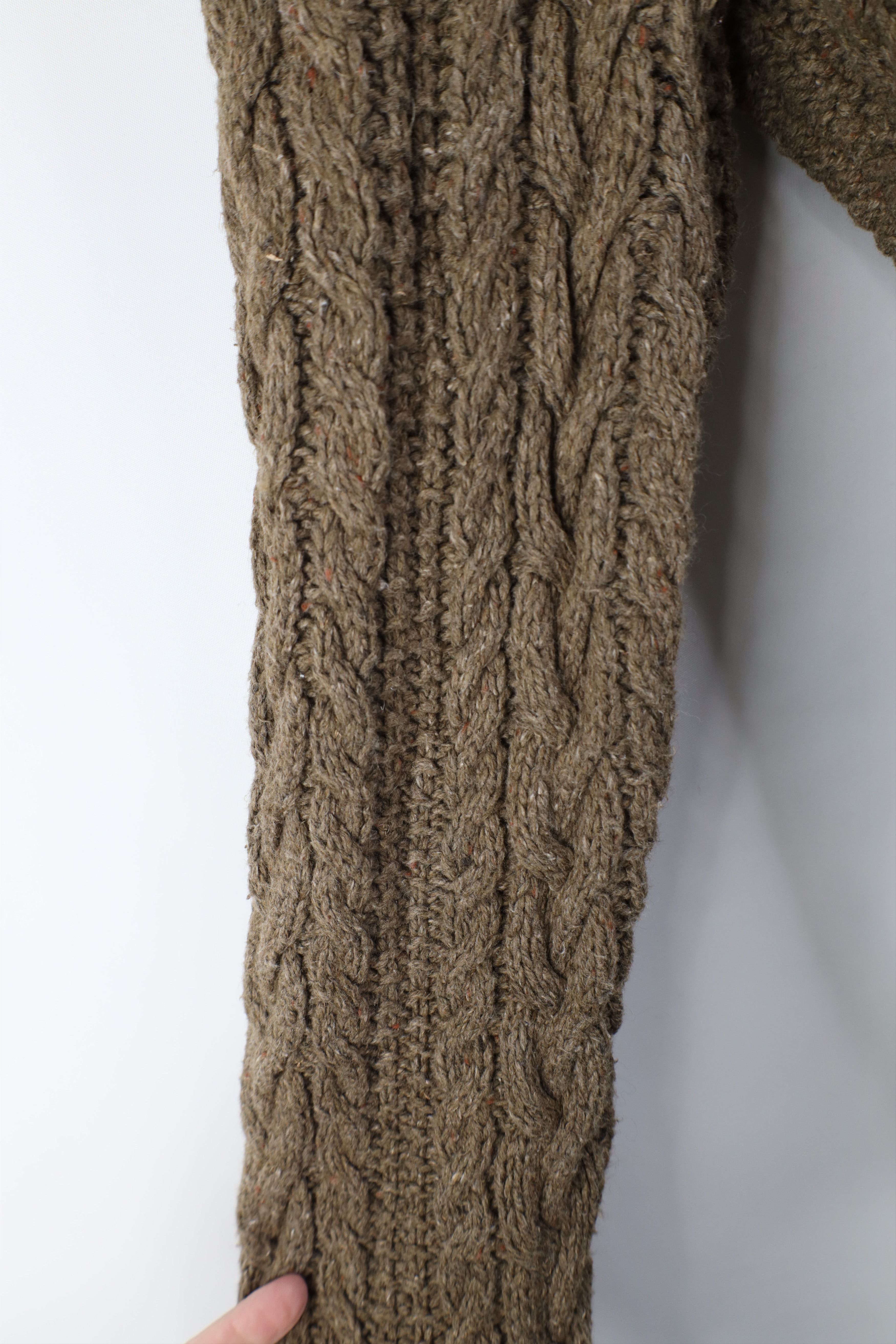 Ralph Lauren Vintage 90s Ralph Lauren Chunky Cable Knit Fisherman Sweater Size US XL / EU 56 / 4 - 6 Thumbnail