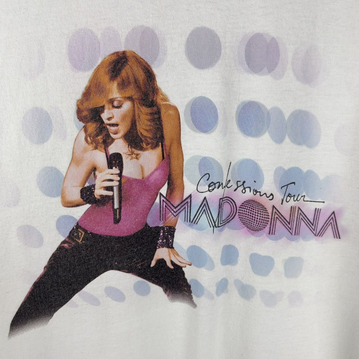 Vintage Vintage Madonna Confessions Tour 2006 T-shirt Concert Tee Size US XL / EU 56 / 4 - 5 Thumbnail