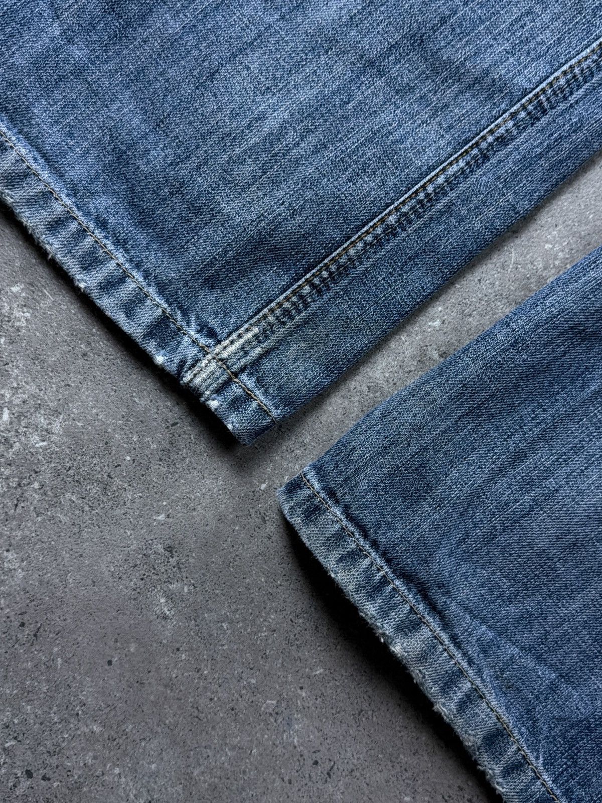 Diesel Vintage Flared Diesel Wash Denim Distressed Pants Japan Y2k Size US 35 - 7 Thumbnail
